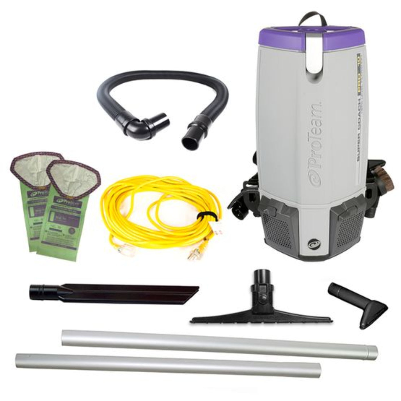 Proteam Supercoach Pro 6QT, Backpack Vacuum, 11.6lbs - 107742
