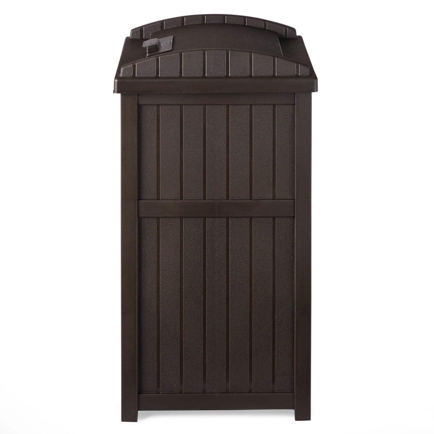 Suncast Trash Hideaway Outdoor 33 Gallon Garbage Waste Can Bin, Java (10 Pack) - 173821