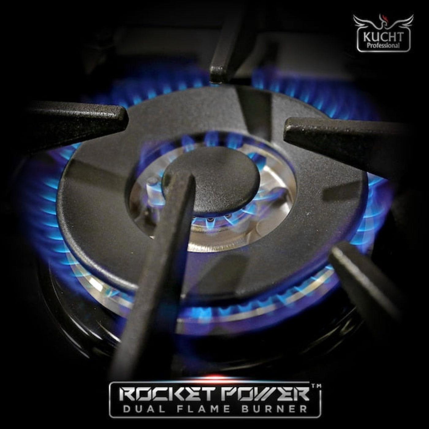 Kucht 36" Pro-Style Propane Gas Dual Fuel Range with 4 Burners in Light Blue, KDF362/LP-LB - KDF362/LP-LB