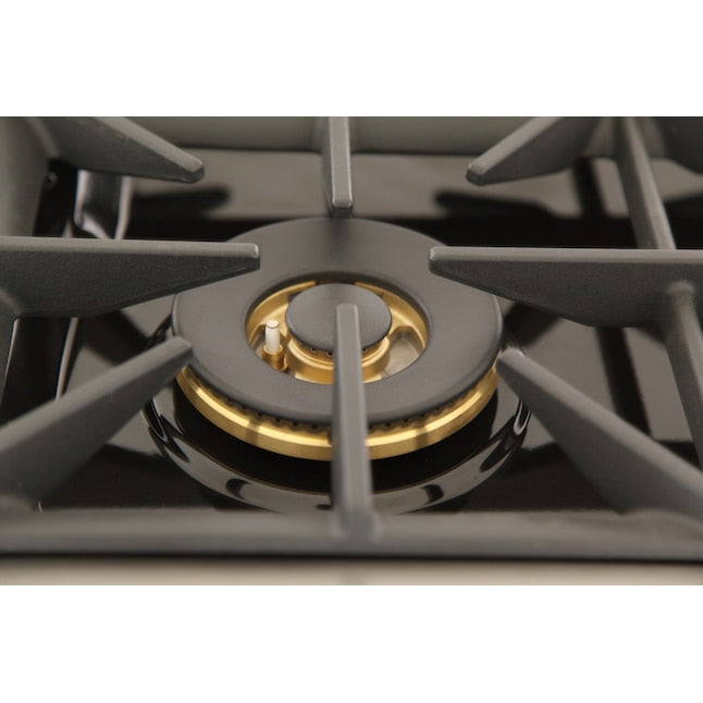 Kucht Professional 48 in. 6.7 cu ft. Propane Gas Range with Blue Door and Silver Knobs, KNG481/LP-B