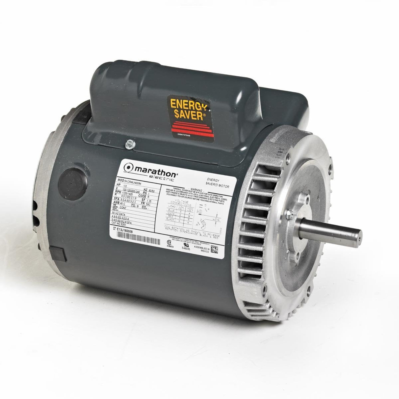 Marathon Electric MG230A Marathon G230A General Purpose Motor 1/3 hp 115/208-230 VAC Replacement MPN - MG230A
