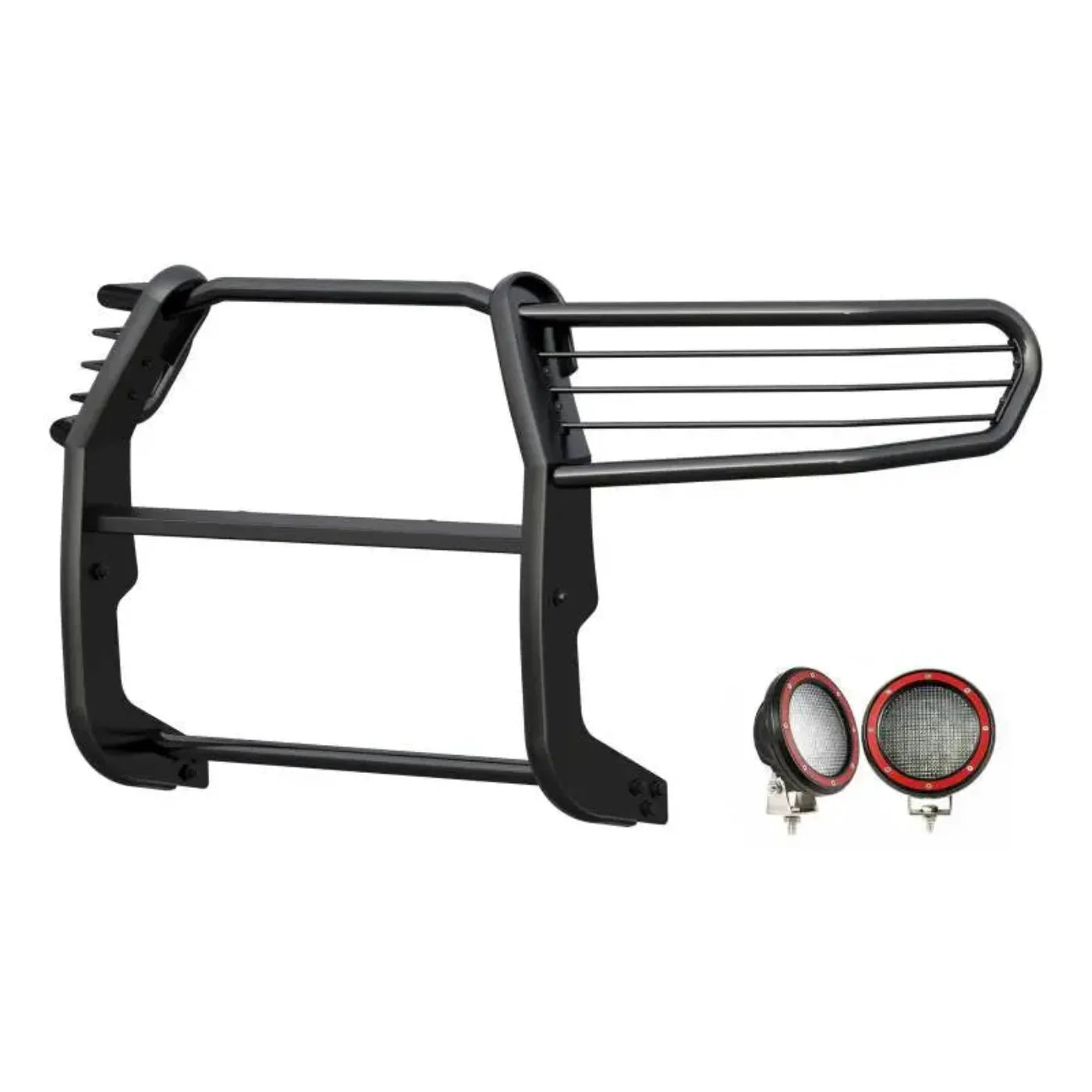 Black Horse 17A096402MA-PLFR Grille Guard Kit - BLK7A096402FR