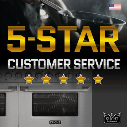 Kucht 30" Pro-Style Propane Gas Dual Fuel Range in Black with Rose Gold Accents, KDF302/LP-K-ROSE - KDF302/LP-K-ROSE