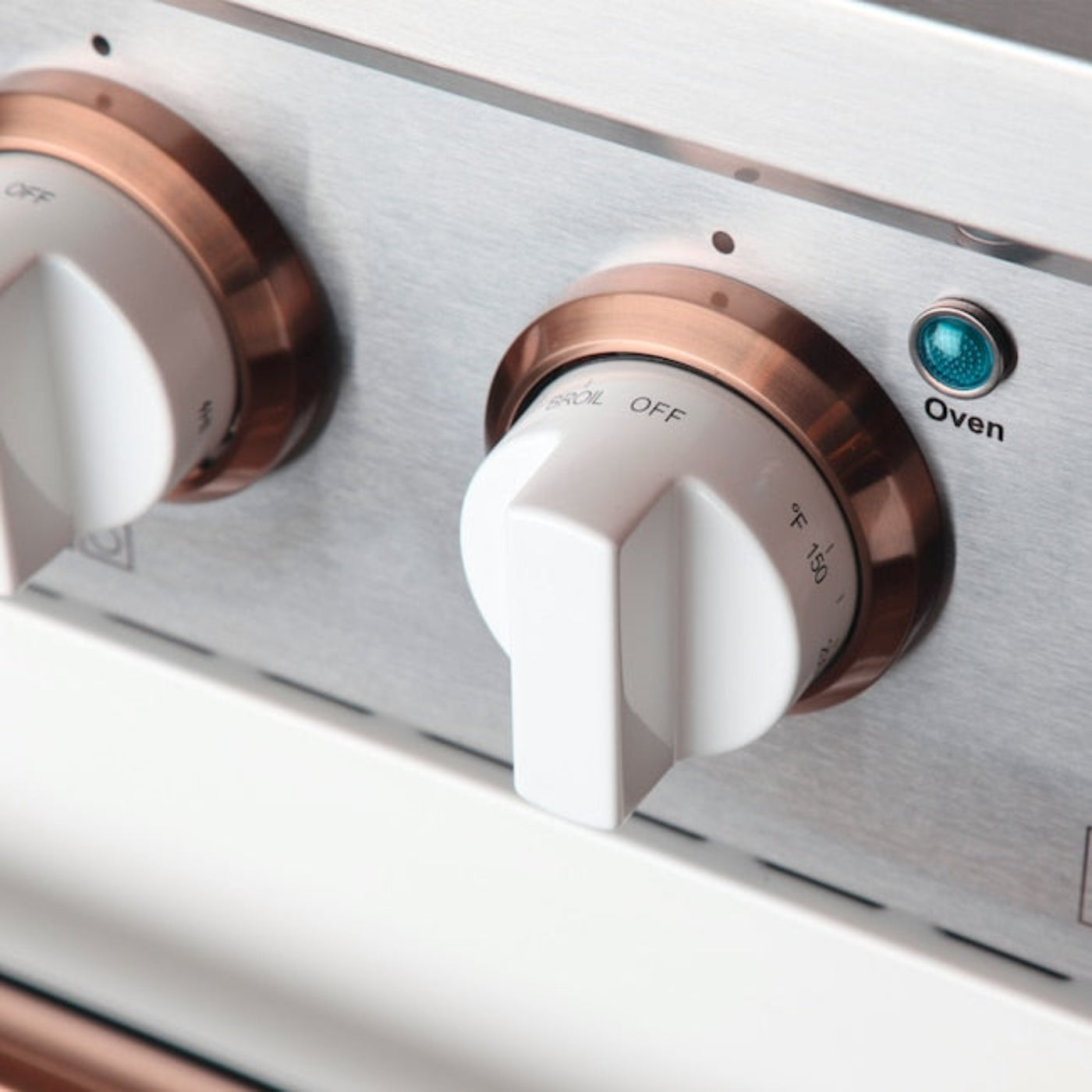 Kucht Signature 36 In. 5.2 cu ft. Propane Gas Range with White Door and Rose Gold Accents, KNG361/LP-W-ROSE - KNG361/LP-W-ROSE