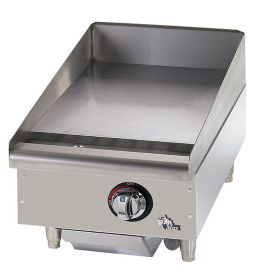 Star 8G-615MF Star-Max® 28,300 BTU 15" Gas Griddle Manual Steel Plate - 8G-615MF