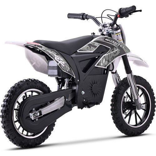 MotoTec 36v 790w Demon Electric Dirt Bike Lithium White