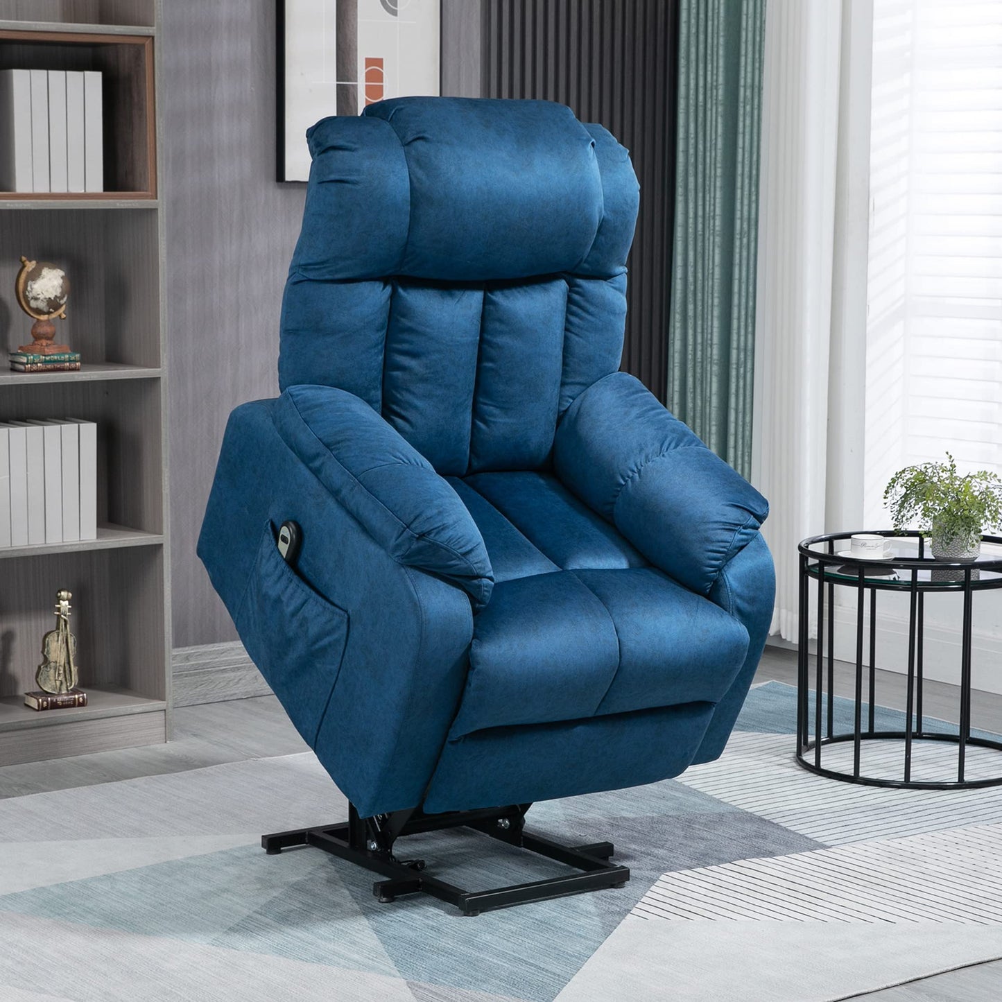 HomCom Power Lift Chair, Electric Recliner for The Elderly, Compact Living Room Chair - B09MYGQ94R-1