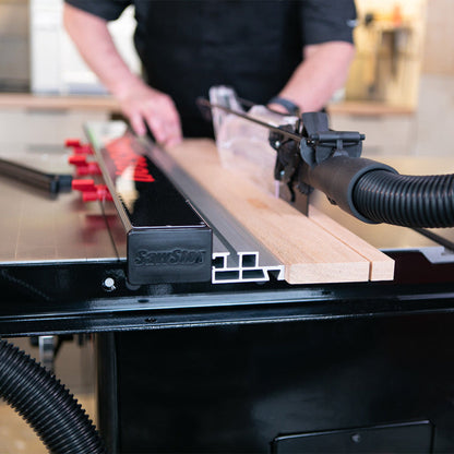 SawStop 1.75HP Contractor Saw w/36" T-Glide Advance Fence, Rails & Extension Table - CNS175-ATGP36