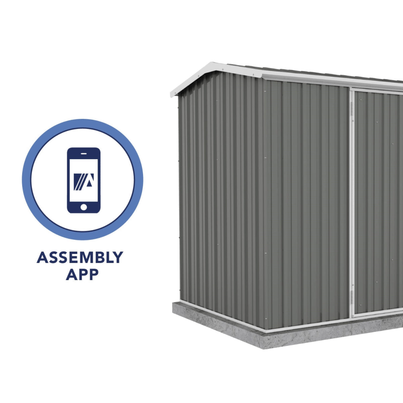 Palram  Absco | 10x10x7 ft Premier Metal Storage Shed - AB1002