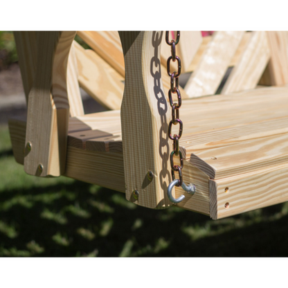 Creekvine Designs Treated Pine Crossback Porch Swing -  FS48CB-2CVD