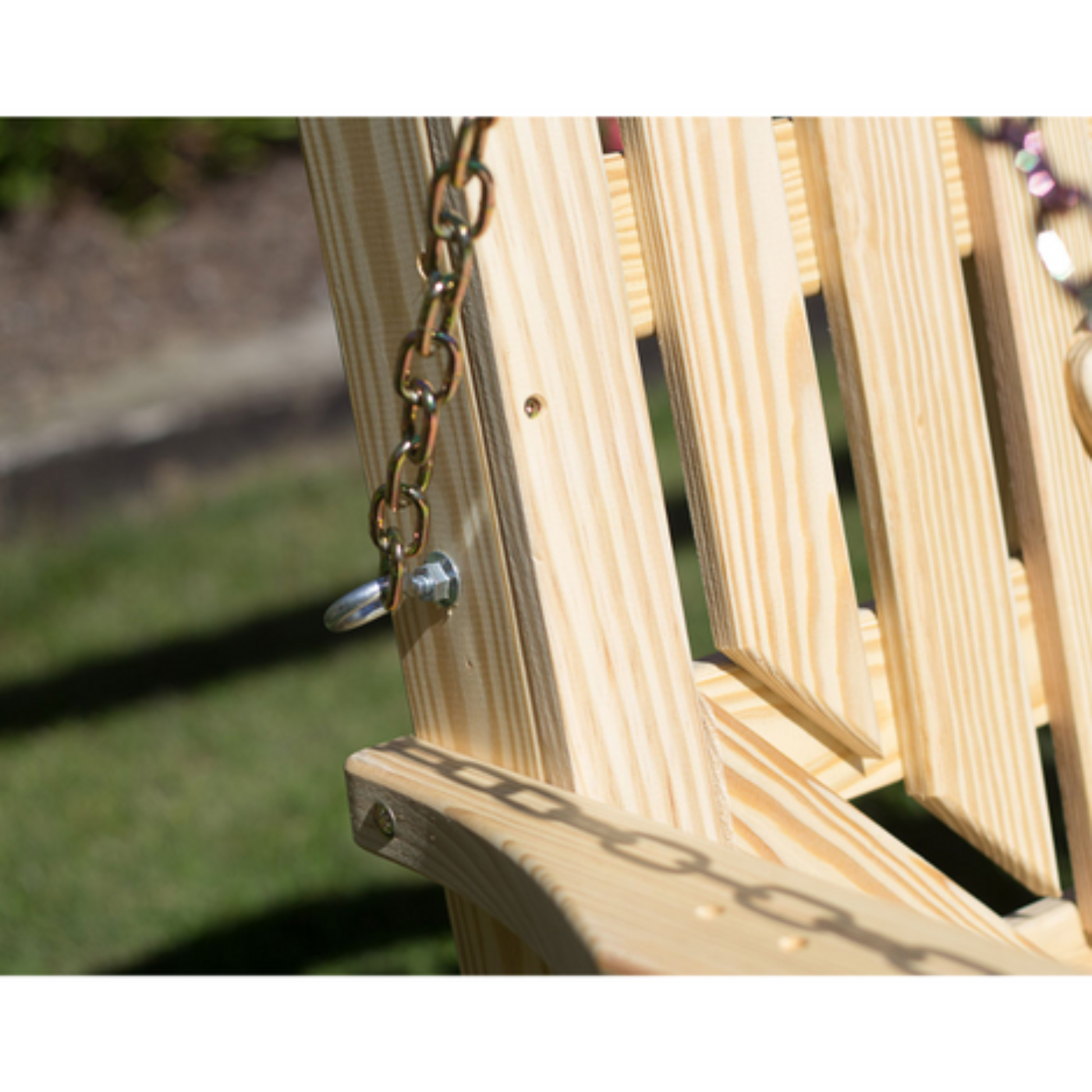 Creekvine Designs Treated Pine Crossback Porch Swing -  FS48CB-2CVD