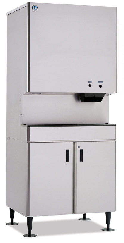 Hoshizaki DCM-751BWH | 34" Wide Water-Cooled Small Cubelet Ice & Water Dispenser w/ Built-In Storage Bin - DCM-751BWH