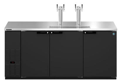 Hoshizaki DD80 | 80" Wide 3 Section Black Vinyl Direct Draw - DD80