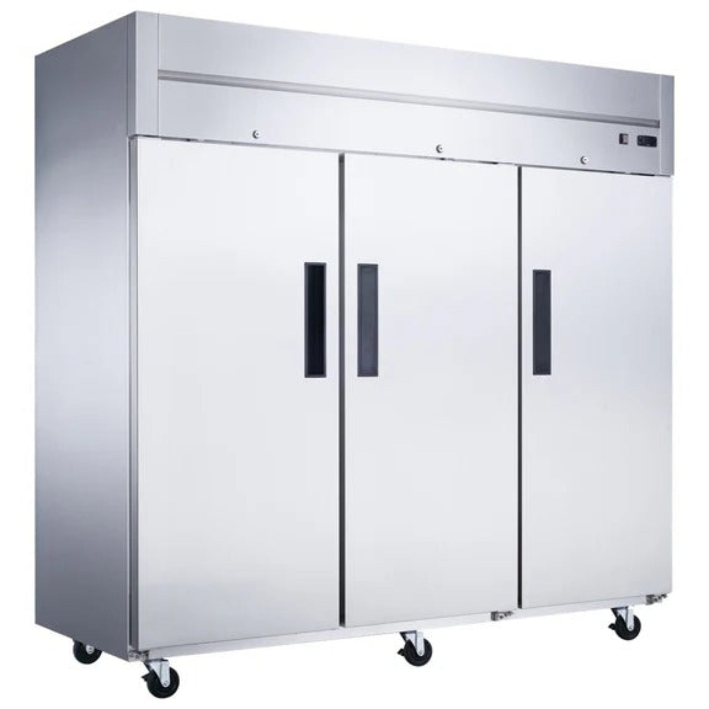 Dukers D83AR 83" Triple Solid Door Top Mount Reach-In Refrigerator 64.8 Cu. Ft. - D83AR