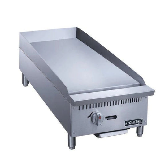 Dukers DCGMA12 12" Gas Countertop One Burner Heavy Duty Griddle 29,000 BTU - DCGMA12