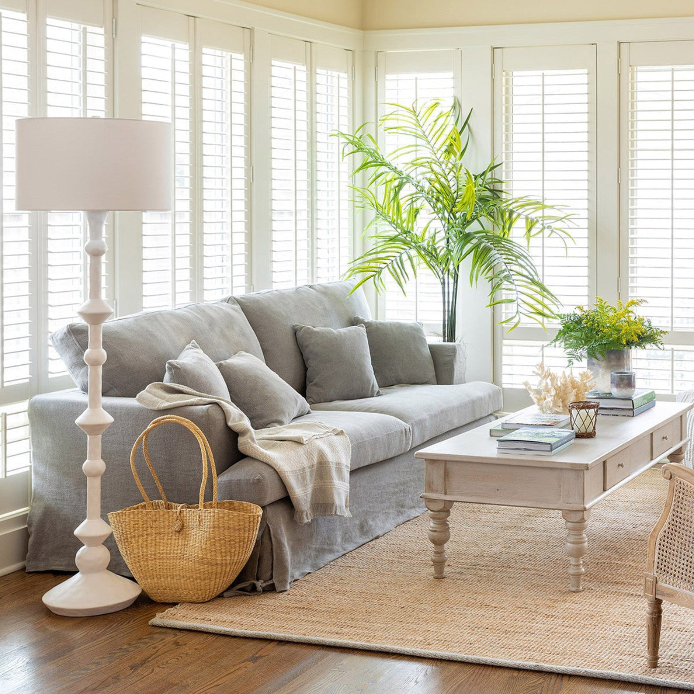 Park Hill Collections Coastal Cottage Slipcover Sofa - EFS81660