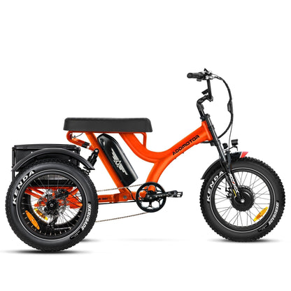 Addmotor 750W Herotri M-365X Banana Seat Electric Trike - EB-ADD-M365X-ORG