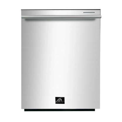 Forno 3-Piece Appliance Package - 36-Inch Gas Range, French Door Refrigerator, and Dishwasher in Stainless Steel  - FBDL-004-01CAUS