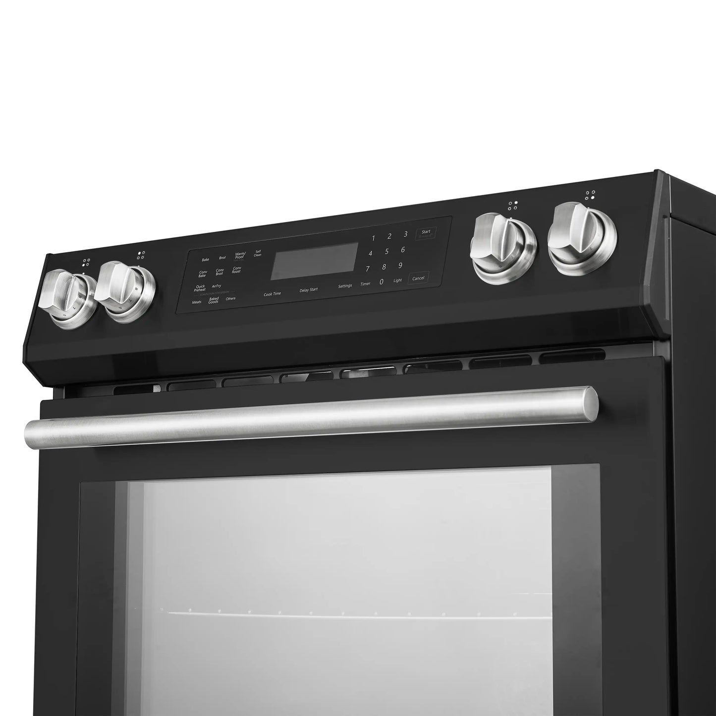 Forno 5-Piece Appliance Package - 30-Inch Inducton Range, Under Cabinet Range Hood, Refrigerator with Water Dispenser, Dishwasher, and  24-Inch Microwave Oven in Black with Stainless Steel Trim - APW5-905-30BLK-MWO24