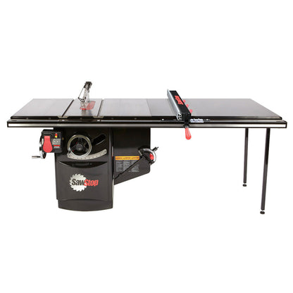 SawStop 3HP, 1ph, 230v Industrial Cabinet Saw w/52" T-Glide Advance Fence, Rails & Extension Table - ICS31230-ATGI52