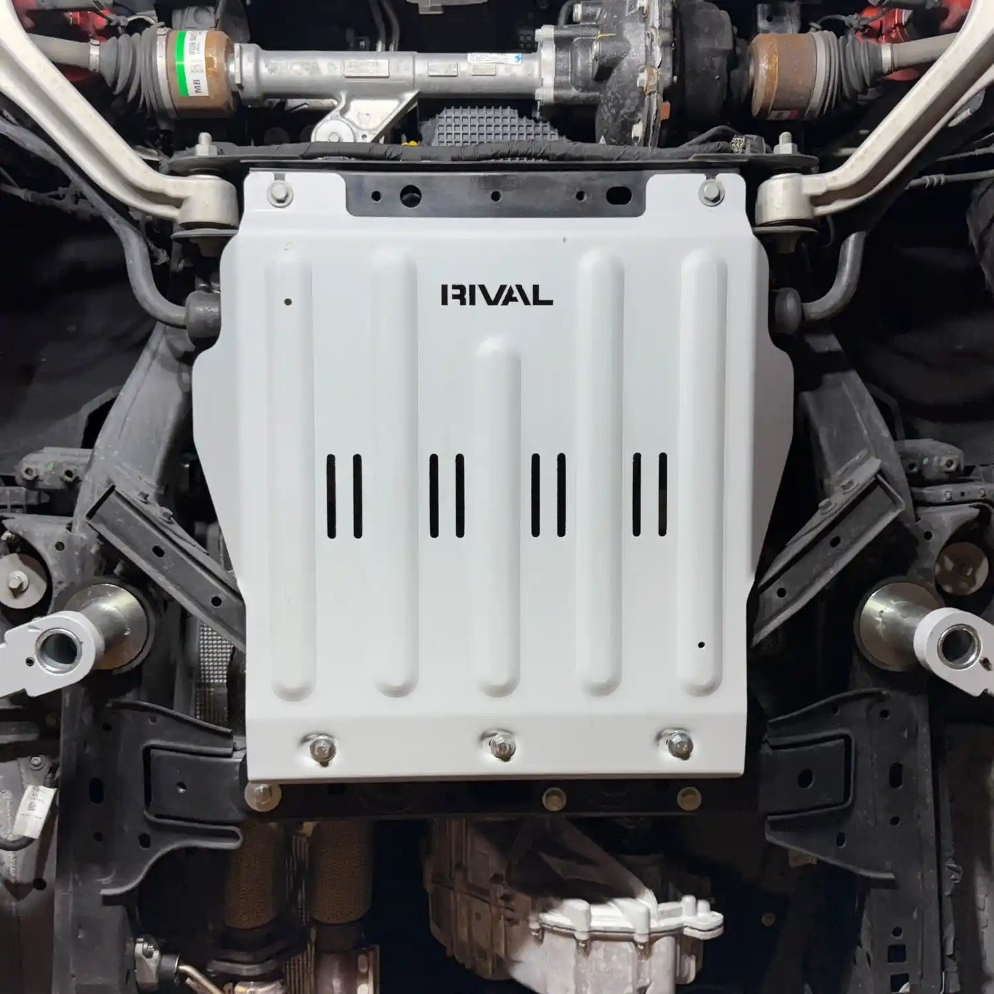 RIVAL Aluminum Transmission Skid Plate 2024+ Ford Ranger FX4 | 2021+ Ford Bronco - 2333.1898.1.6