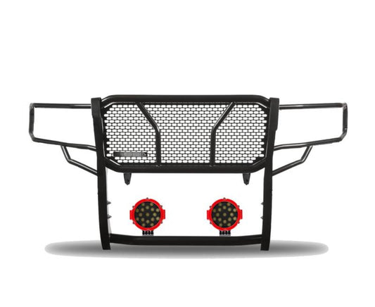 RU-TOTU07-B-PLR Black Horse Rugged Heavy Duty Grille Guard Kit - BLKRUTOTU07BP