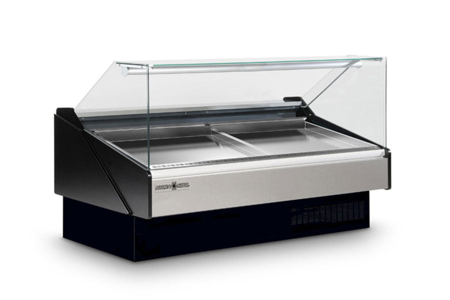 Hydra-Kool  | 78" Wide Remote Flat Glass Seafood Display Case - KFM-SF-80-R