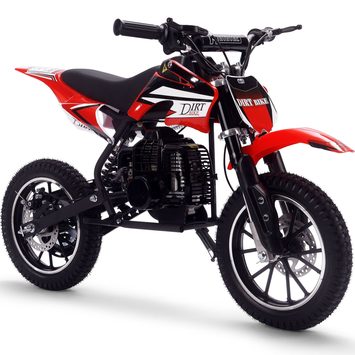 MotoTec Big Alien 50cc 2-Stroke Kids Gas Dirt Bike Red