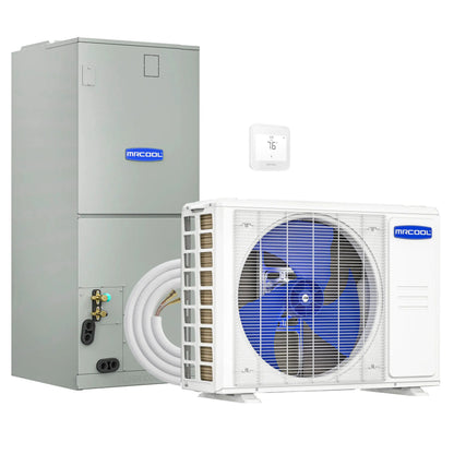 MRCOOL VersaPro 2nd Gen Central Split System with 60K BTU, 5 Ton, 15.2 SEER2, Heat Pump Condenser and Ducted Air Handler with 35 Ft. R-454B No-Vac Lineset  - MVP-60-HP-230A35