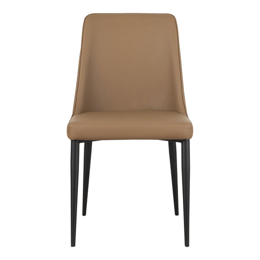 Moe's Home Collection Set of Two Lula Dining Chair Cool Tan Vegan Leather YM-1006-40