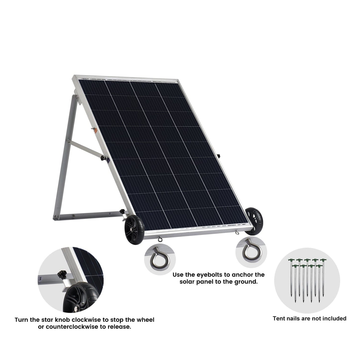 Nature's Generator Power Panel - 3 Panel System - Backyard Provider