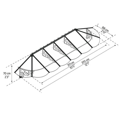 Palram - Canopia | Lily Door Awning - HG9575