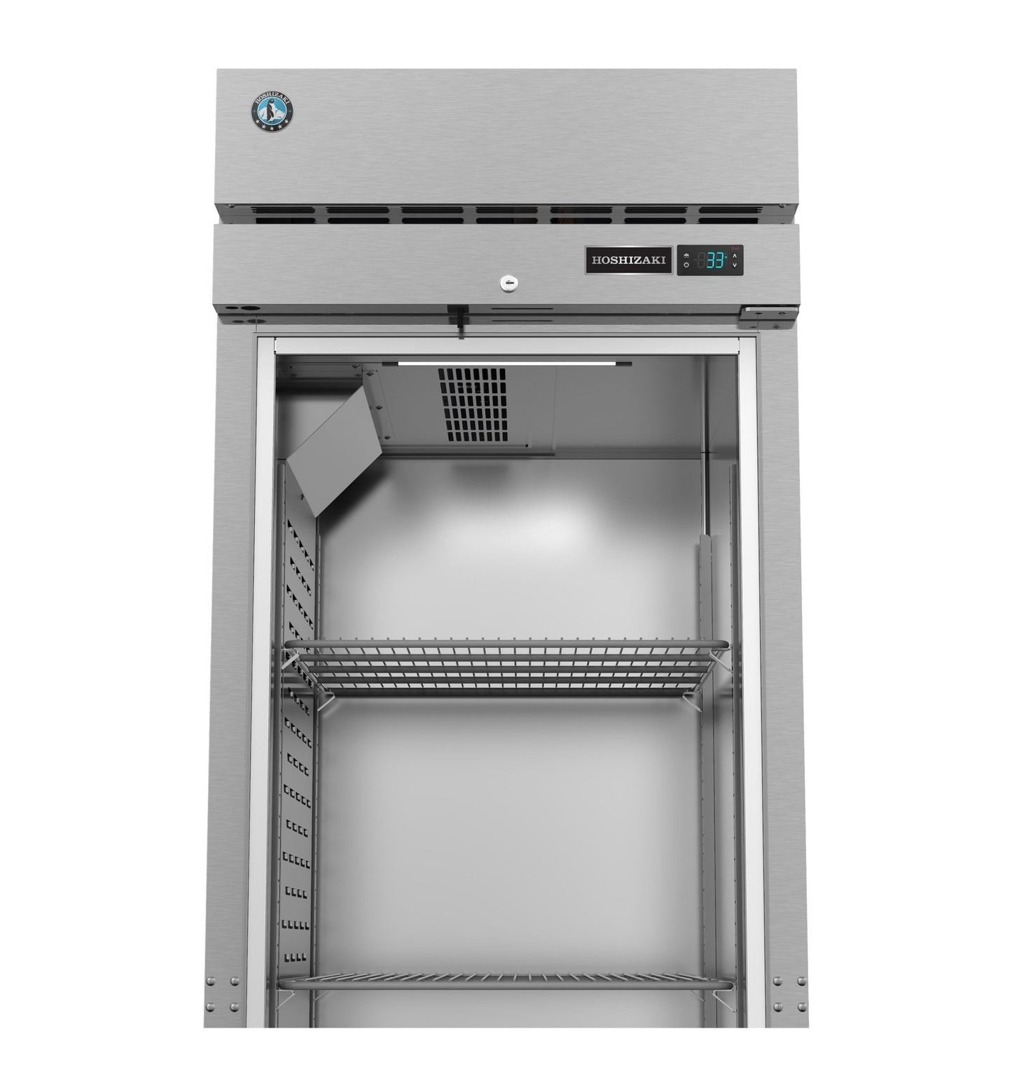Hoshizaki F1A-HG | 28" Wide 2 Glass Door Top Mount Reach-In Freezer - F1A-HG
