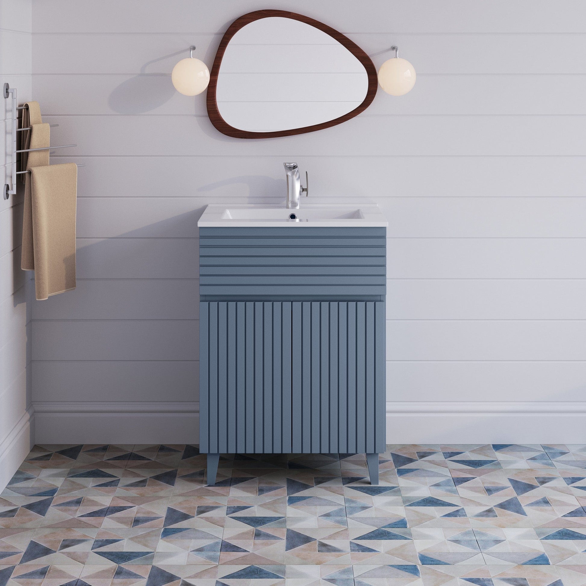 Swiss Madison Bernay 24" Bathroom Vanity in Heather - ﻿﻿SM-BV271H - Backyard Provider