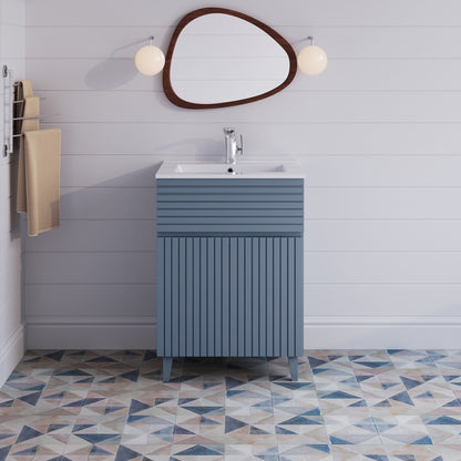 Swiss Madison Bernay 24" Bathroom Vanity in Heather - ﻿﻿SM-BV271H - Backyard Provider