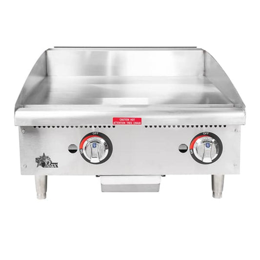 Star 8G-624TCHSF Star-Max® 56,600 BTU 24" Gas Griddle Thermostatic Chrome Plate - 8G-624TCHSF