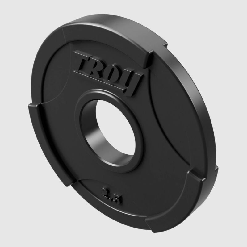 TROY Rubber Encased Olympic Grip Plate 255lb Set