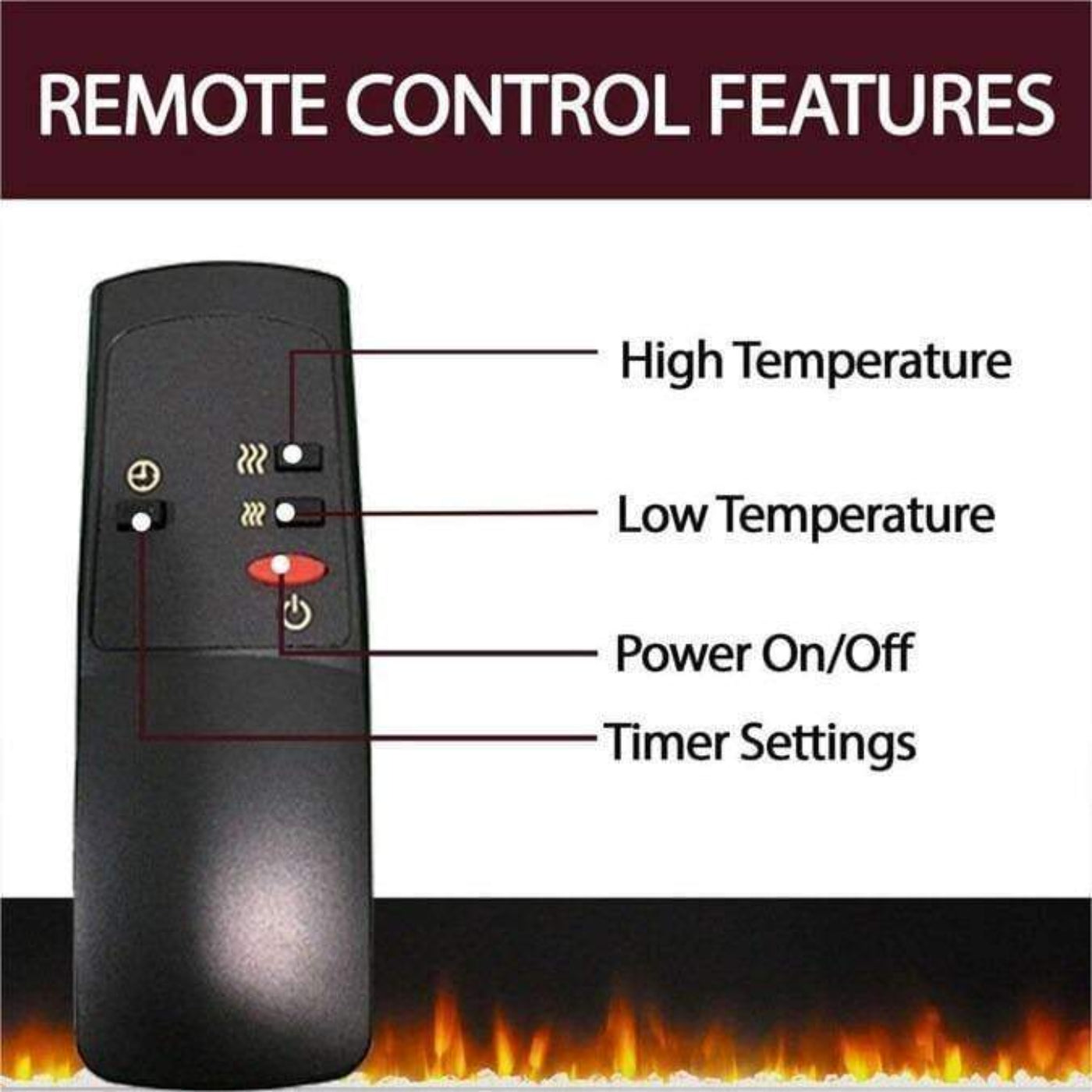 Cambridge Sorrento Electric Fireplace with an Enhanced Log Display and 47 In. Entertainment Stand in Cherry - CAM5021-2CHRLG2