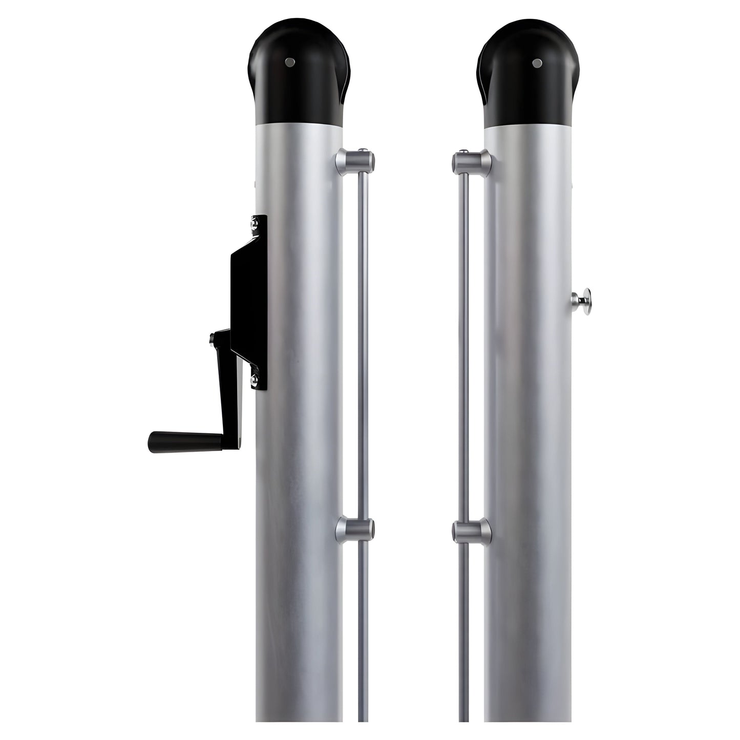 Dominator Round Heavy-Duty Inground Pickleball System - rpb-ig2