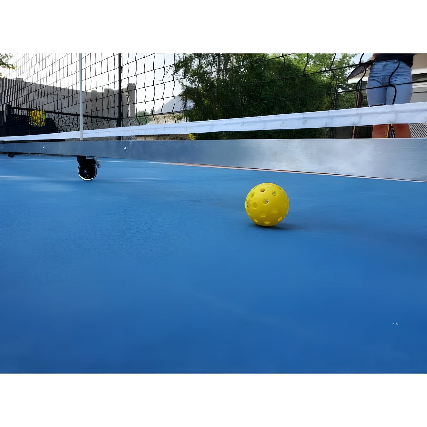 Dominator Standard Rolling Portable Pickleball Net - pb-frame