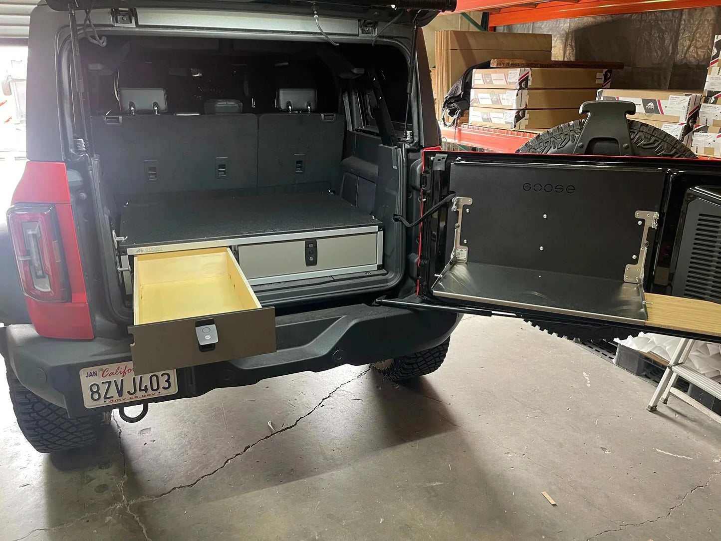 GOOSE GEAR Ford - Bronco - 2021-Present - 6th Gen - 4 Door - Explore Series -  Side x Side Module - 41 3/8" Wide x 28" Depth - 4761-GGR-SH