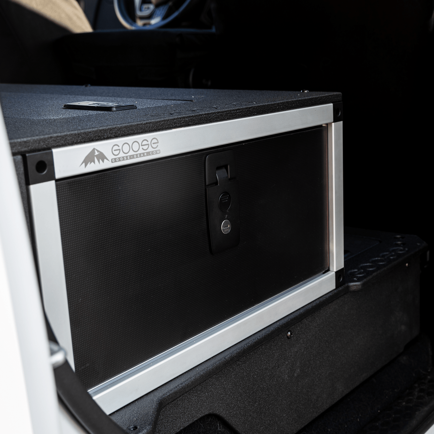 GOOSE GEAR Ford Ranger 2019-2023 4th Gen. Super Crew - Second Row Single Drawer Module - 4916-GGR-SH