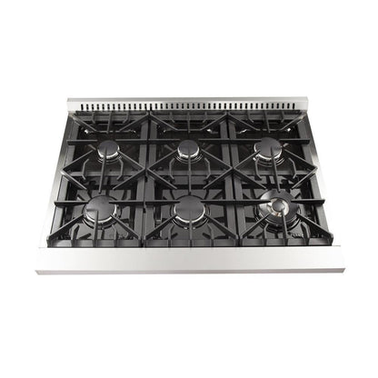 Forno 4-Piece Appliance Package - 36-Inch Dual Fuel Range, Refrigerator, Wall Mount Hood with Backsplash, & 3-Rack Dishwasher in Stainless Steel - AP4-6156-36