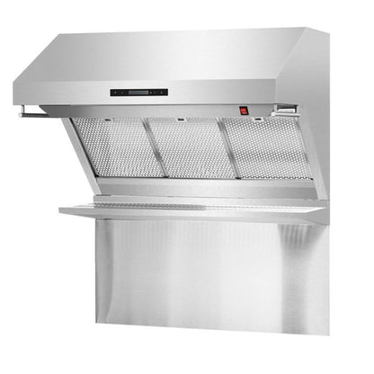 Forno 4-Piece Pro Appliance Package - 36-Inch Gas Range, Wall Mount Hood with Backsplash, 36-Inch French Door Refrigerator, and Dishwasher in Stainless Steel - AP4-6260-36