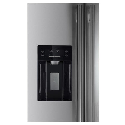 Forno 5-Piece Appliance Package - 36-Inch Gas Range, Refrigerator with Water Dispenser, W - APW5-6244-36-H-MWD - APW5-6244-36-H-MWDall Mount Hood, 24-Inch Microwave Drawer, & 3-Rack Dishwasher in Stainless Steel