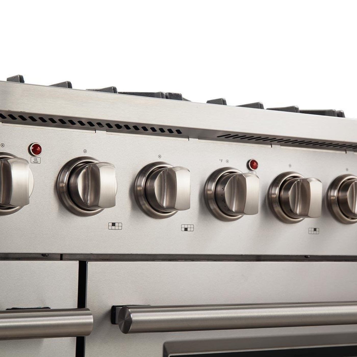 Forno 5-Piece Appliance Package - 48-Inch Gas Range, Refrigerator with Water Dispenser, Wall Mount Hood, 24-Inch Microwave Drawer, & 3-Rack Dishwasher in Stainless Steel - APW5-6244-48-H-MWD