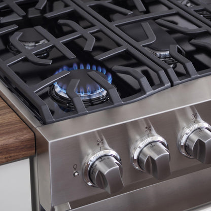 VIKING 30" Self-Cleaning Dual Fuel Range Viking 3 Series Black - RVDR33025BONLP