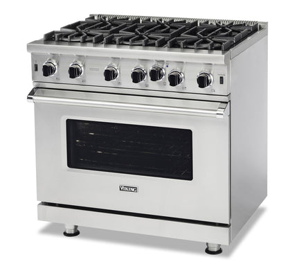 VIKING 36" Open Burner Gas Range Viking 5 Series White - VGIC53626BPWLP