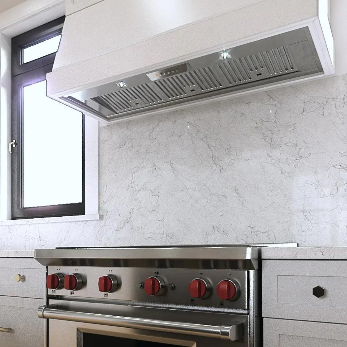XO APPLIANCE XOI3015SC 30" CCC 600/395 CFM Pro Insert only 15" Deep For Custom Built Hood, in Stainless Steel - XOI3015SC