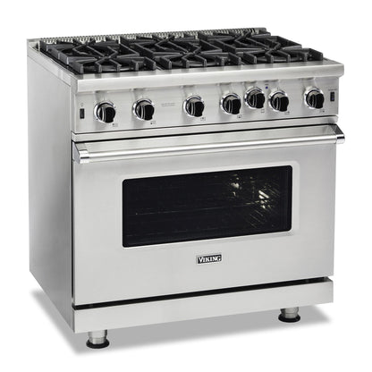 VIKING 36" Open Burner Gas Range Viking 5 Series Blue - VGIC53626BSBLP